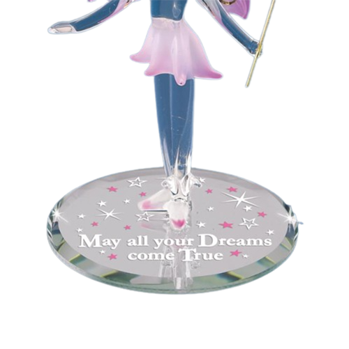 Glass Baron Fairy Figurine with Crystals and 22kt Gold Accents