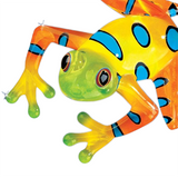 Rain Forest Frog Handcrafted Glass Figurine Decor