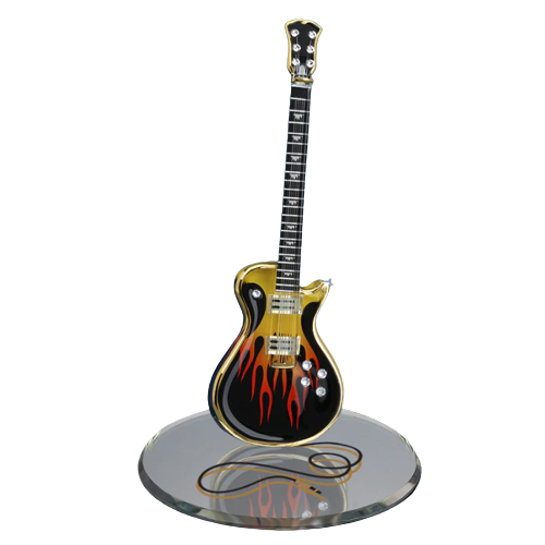 Glass Baron Classic Smokin' Hot Guitar Collectible Figurine