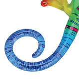 Colorful Glass Gecko Figurine Maui Design with Crystals