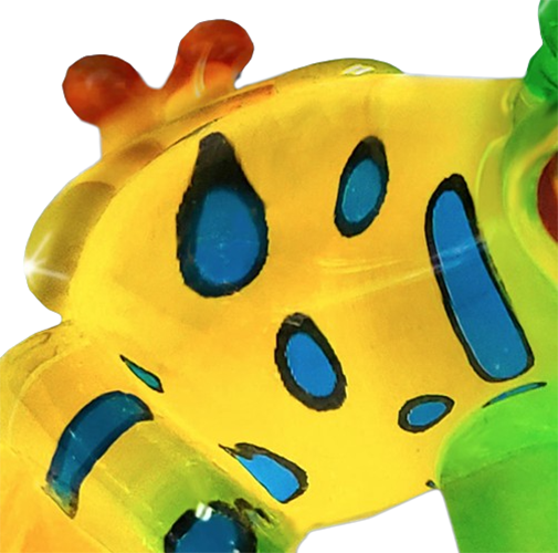 Glass Spotted Frog Collectible Figurine