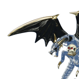 Skull Crusher Glass Dragon Fierce Fantasy Figurine with Skulls