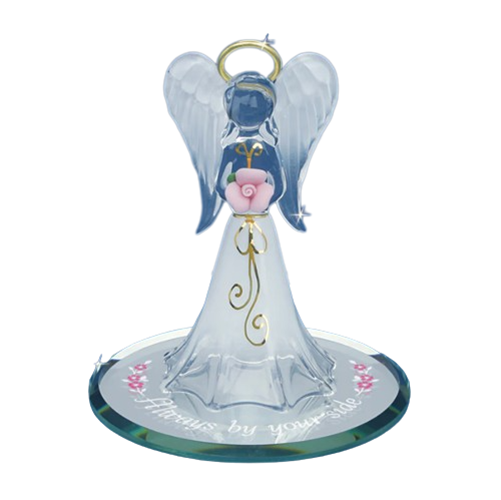 Glass Angel By Your Side Collectible Figurine