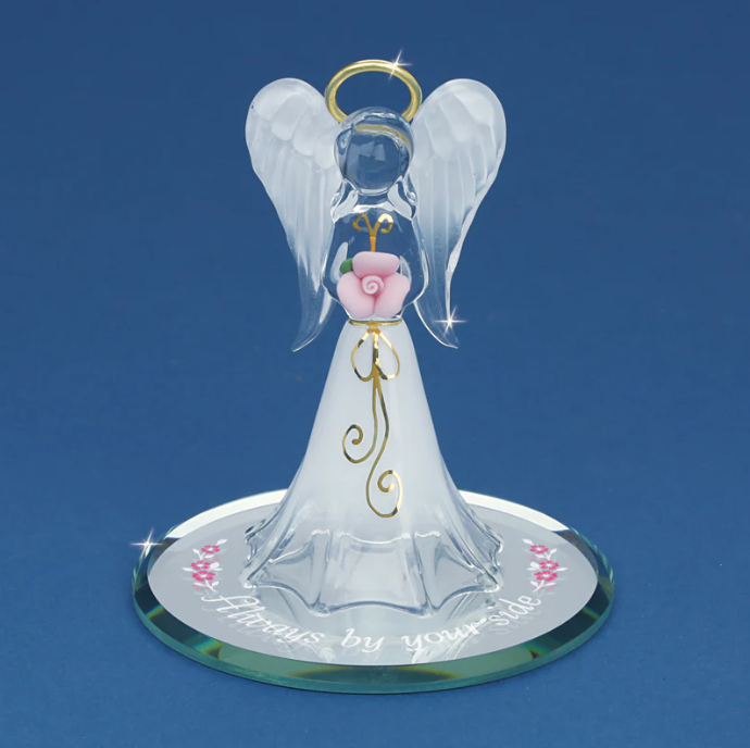 Glass Angel By Your Side Collectible Figurine