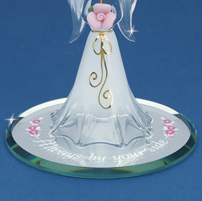 Glass Angel By Your Side Collectible Figurine