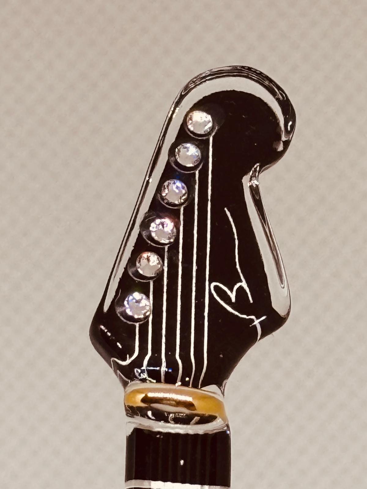 Country Guitar Figurine Handcrafted Western Music Decor Gift