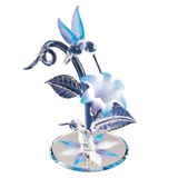 Hummingbird & Blue Lily Handcrafted Glass Figurine