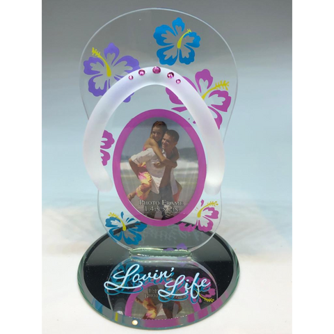Flip Flop Picture Frame, Beach Sandals Figurine, Summer Décor