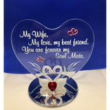 Swan Soul Mate Figurine | Handcrafted Glass Gift for Wife or Anniversary