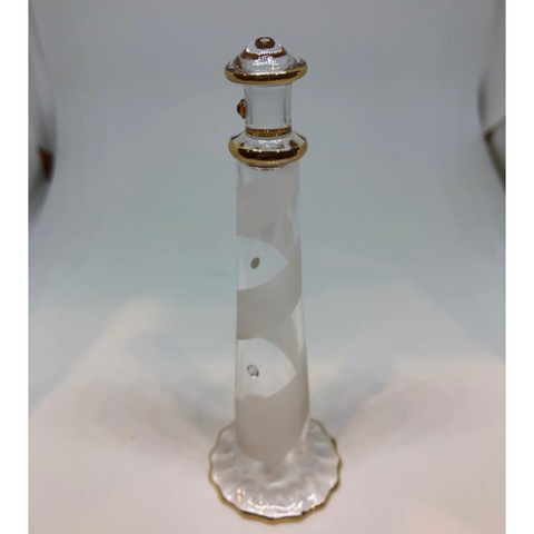 Glass Lighthouse Figurine Ocean Decor