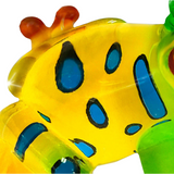 Handcrafted Glass Spotted Frog Figurine Small Cute Frog Decor