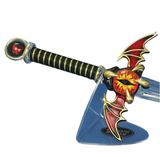 Handcrafted Sword Dragon Glass Figurine, Sword Dragon Decor, Holiday Gift