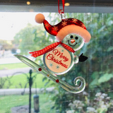 Snowman Ornament, Christmas Decor, Holiday Gift for Family
