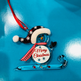 Snowman Ornament, Christmas Decor, Holiday Gift for Family