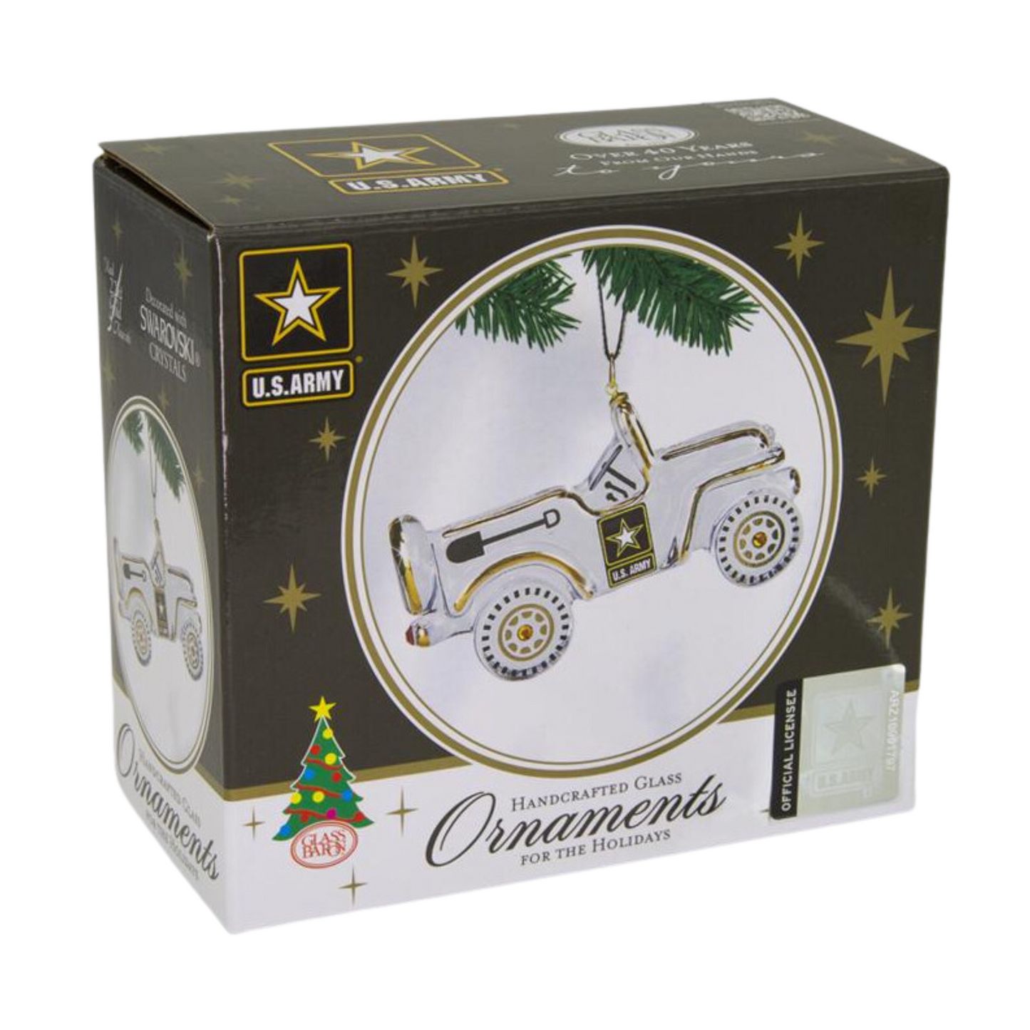 U.S. Army Jeep Christmas Ornament Official Licensed Military Holiday Decor