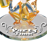 Monkey Party Figurine Handcrafted Glass Animal Collectible Gift