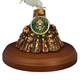 U.S. Army Eagle Figurine – Military Gift with Crystals & 22kt Gold