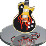 Smokin' Hot Classic Guitar Handcrafted Glass Music Figurine