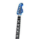 Glass Purple Haze Guitar Figurine Handcrafted Music Gift with Crystals
