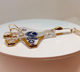 U.S. Air Force F-35 Jet Ornament Handcrafted Glass Military Keepsake