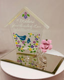 Mother’s Love Glass Rose Figurine | Handcrafted Gift with 22Kt Gold