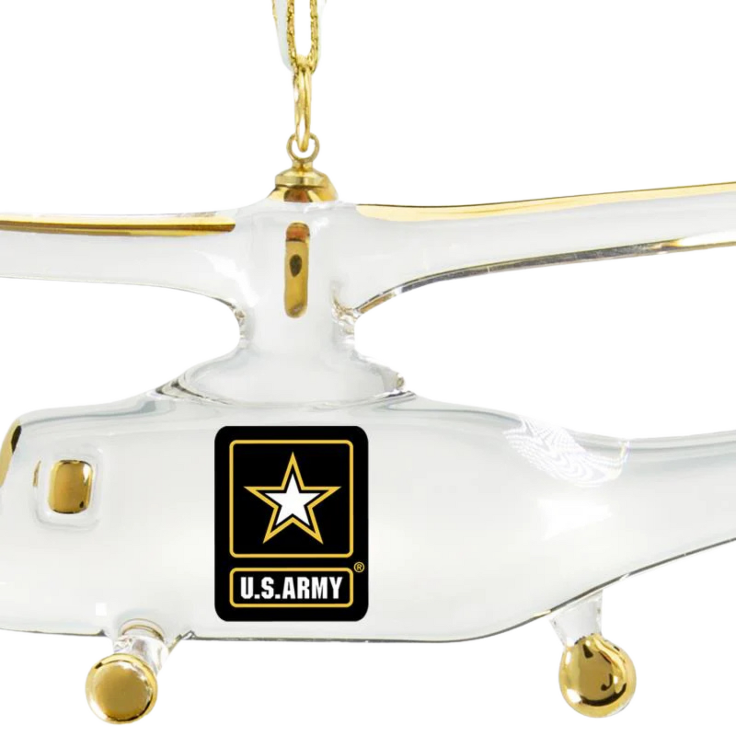 U.S. Army Helicopter Ornament Handcrafted Military Keepsake Gift