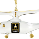 U.S. Army Helicopter Ornament Handcrafted Military Keepsake Gift