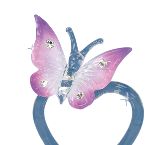 Glass Baron Butterfly "Mom I Love You" Collectible Figurine