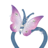 Butterfly "Mom I Love You" Glass Figurine with Heart and Crystal