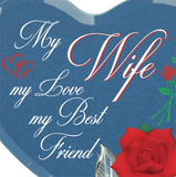 Romantic Rose Figurine My Wife, My Love, My Best Friend Gift