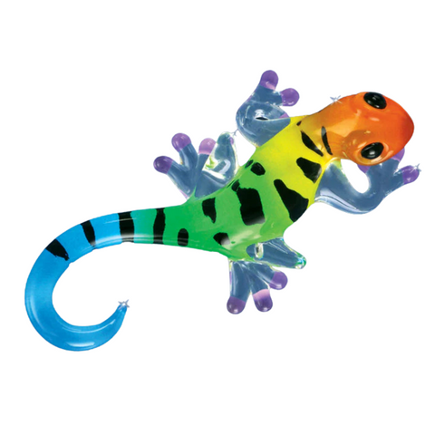 Glass Gecko Lizard Handcrafted Figurine, Holiday Gift Ideas, Home Decor