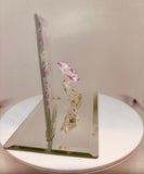 Mom You Are the Heart of Our Family Figurine, Handcrafted Glass Rose Gift for Mom