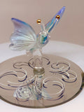 Blue Breeze Butterfly Figurine | Handcrafted Glass Butterfly Decor