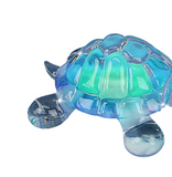 Blue Glass Turtle Figurine Handcrafted Gift & Home Decor