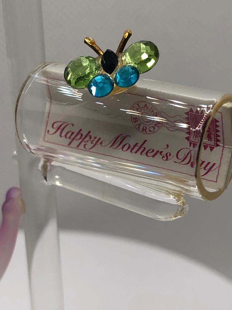 Glass Baron Cat and Mailbox 'Just for You' Figurine