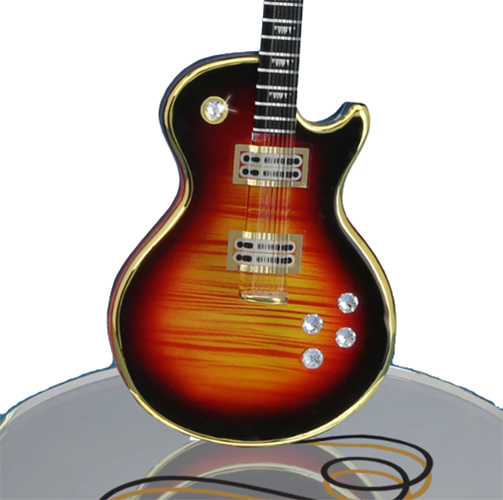Glass Baron Large Classic Guitar Collectibles Figurine
