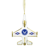 U.S. Air Force F-16 Jet Ornament Handcrafted Military Holiday Gift
