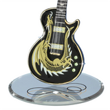 Dragon Guitar Figurine Large Handcrafted Glass Guitar Decor