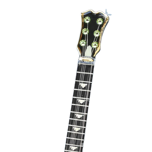 Glass Baron Dragon Guitar Figurine with Crystal Accents