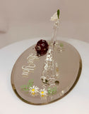 Mom I Love You Ladybug Figurine | Handcrafted Glass Gift for Mom