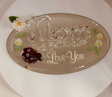 Mom I Love You Ladybug Figurine | Handcrafted Glass Gift for Mom