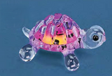 Pink Turtle Figurine – Handcrafted with Crystals & Airbrushed Detail