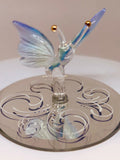 Blue Breeze Butterfly Figurine | Handcrafted Glass Butterfly Decor