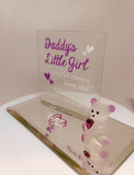 Daddy’s Little Girl Bear Glass Figurine | Handcrafted Gift for Daughter