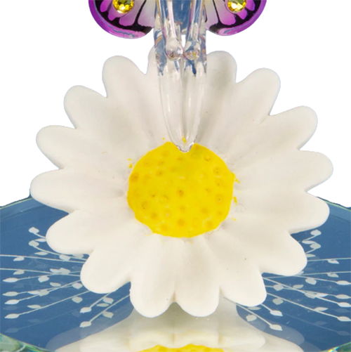 Glass Sunburst Fairy Collectible Figurine with Crystals Accents
