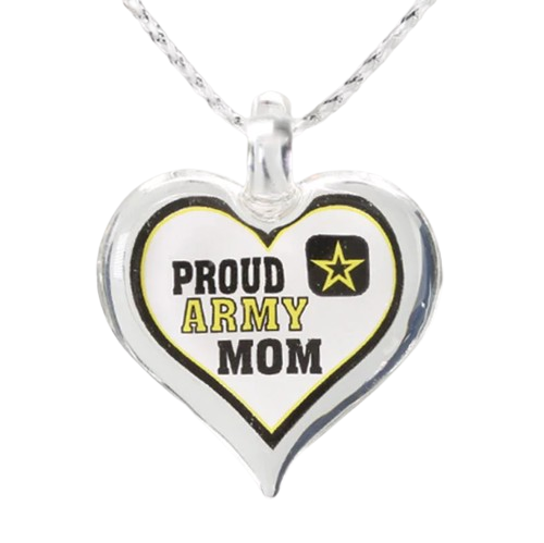 Army Necklace, Army Soldier Necklace, Heart Necklace, Necklace Gift for Mom, Christmas Gift for Mom, Mother's Day Gift for Mom
