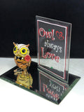 Glass Owl Figurine Always Love You Animal Gift Home Decoration Valentine's Gift