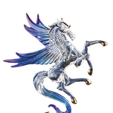 Celestial Pegasus Glass Figurine Handcrafted Fantasy Decor Gift
