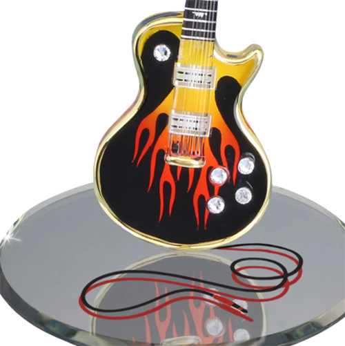 Classic Guitar Figurine, Glass Rock Guitar, Handmade Gift Ideas for Him/Her/Dad, Home Decorations