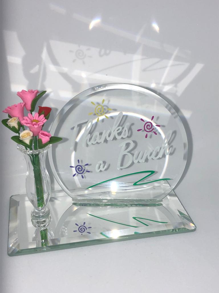 Glass Baron Thanks a Bunch Figurine
